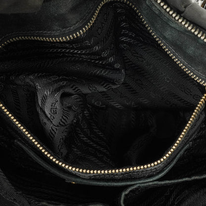 Prada Tessuto Gaufre Nero Tasche