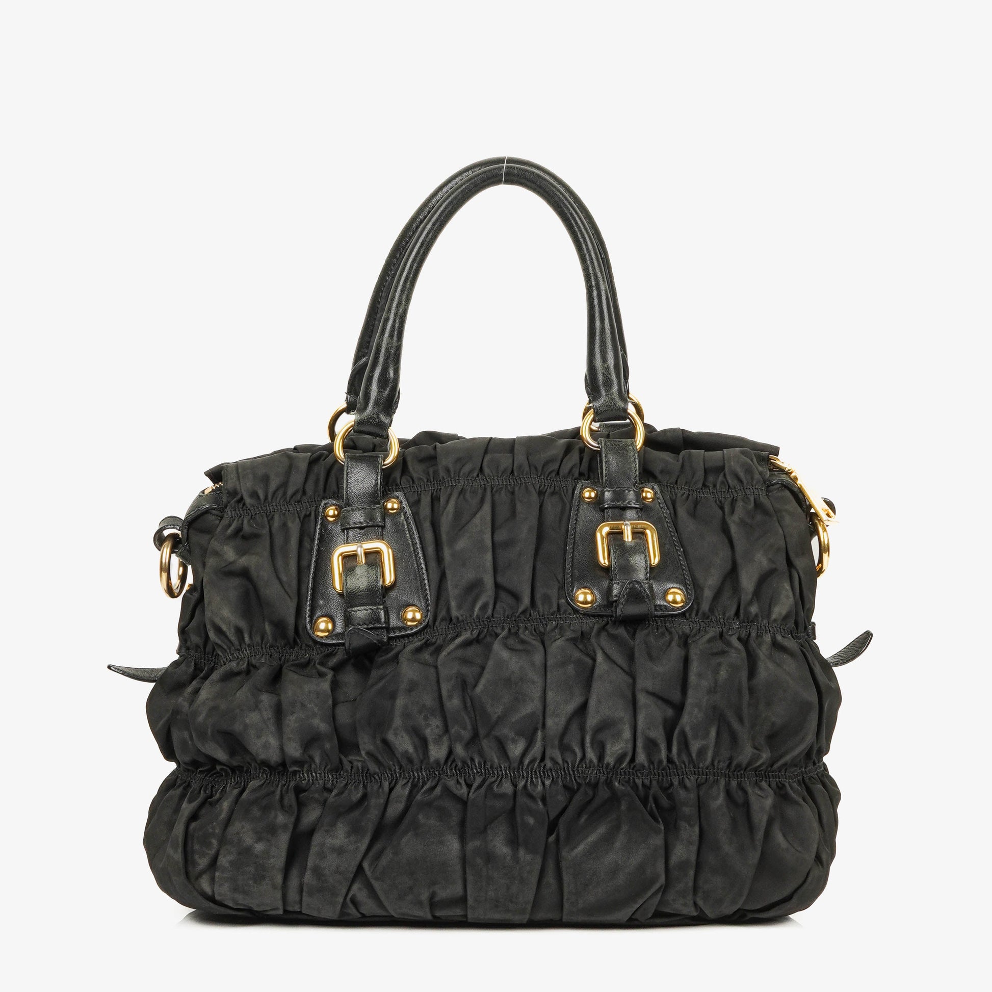 Prada Tessuto Gaufre Nero Tasche