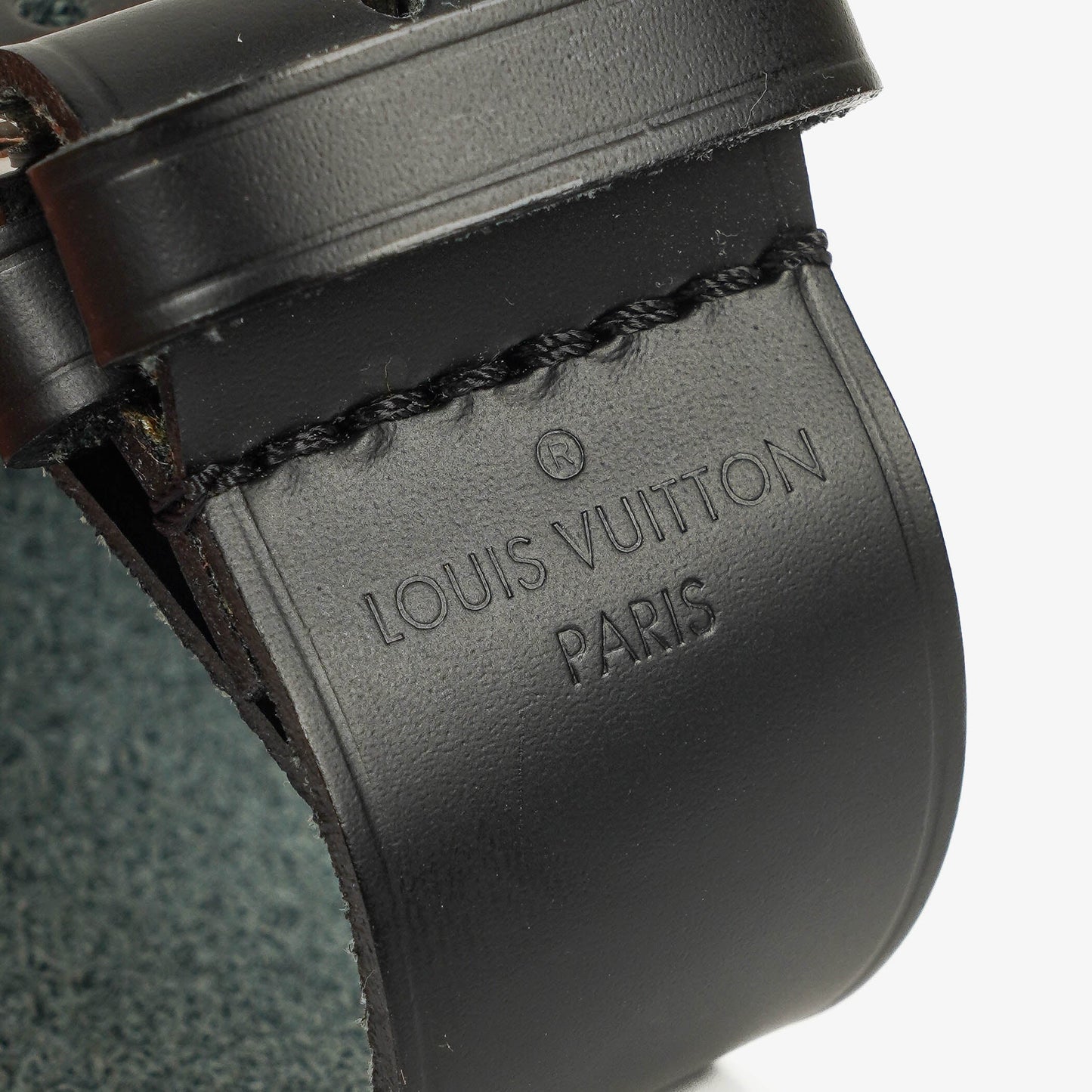 Louis Vuitton Adressanhänger und Griffhalter aus schwarzem Epi-Leder