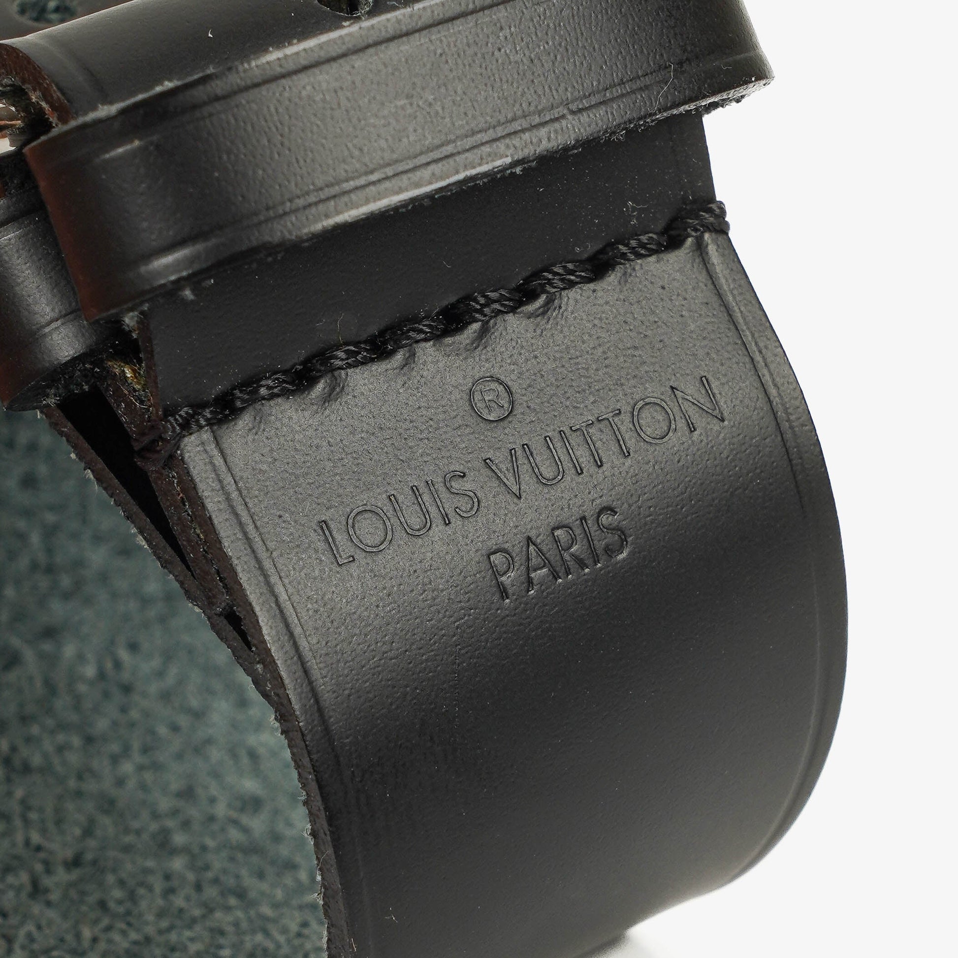 Louis Vuitton Adressanhänger und Griffhalter aus schwarzem Epi-Leder