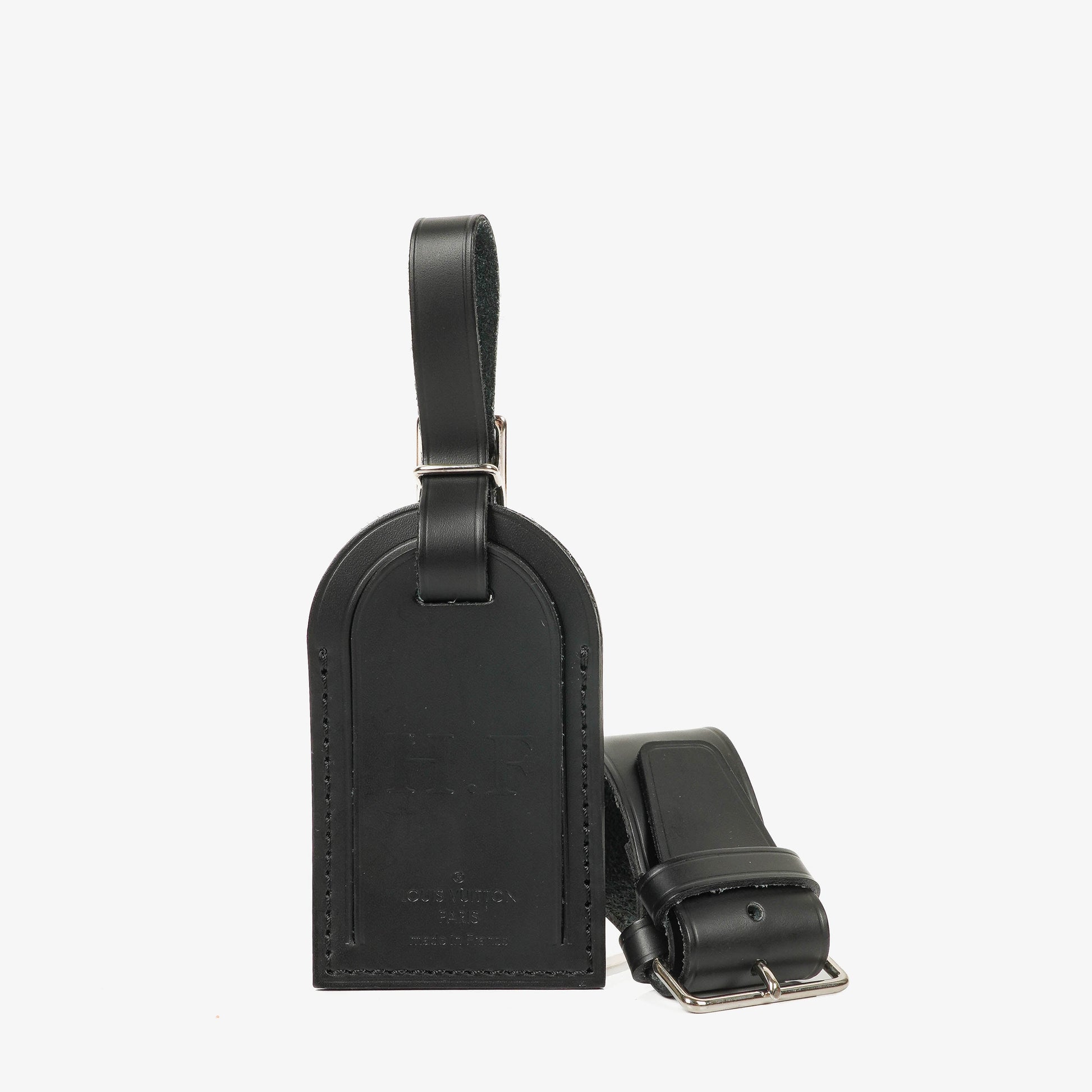 Louis Vuitton Adressanhänger und Griffhalter aus schwarzem Epi-Leder