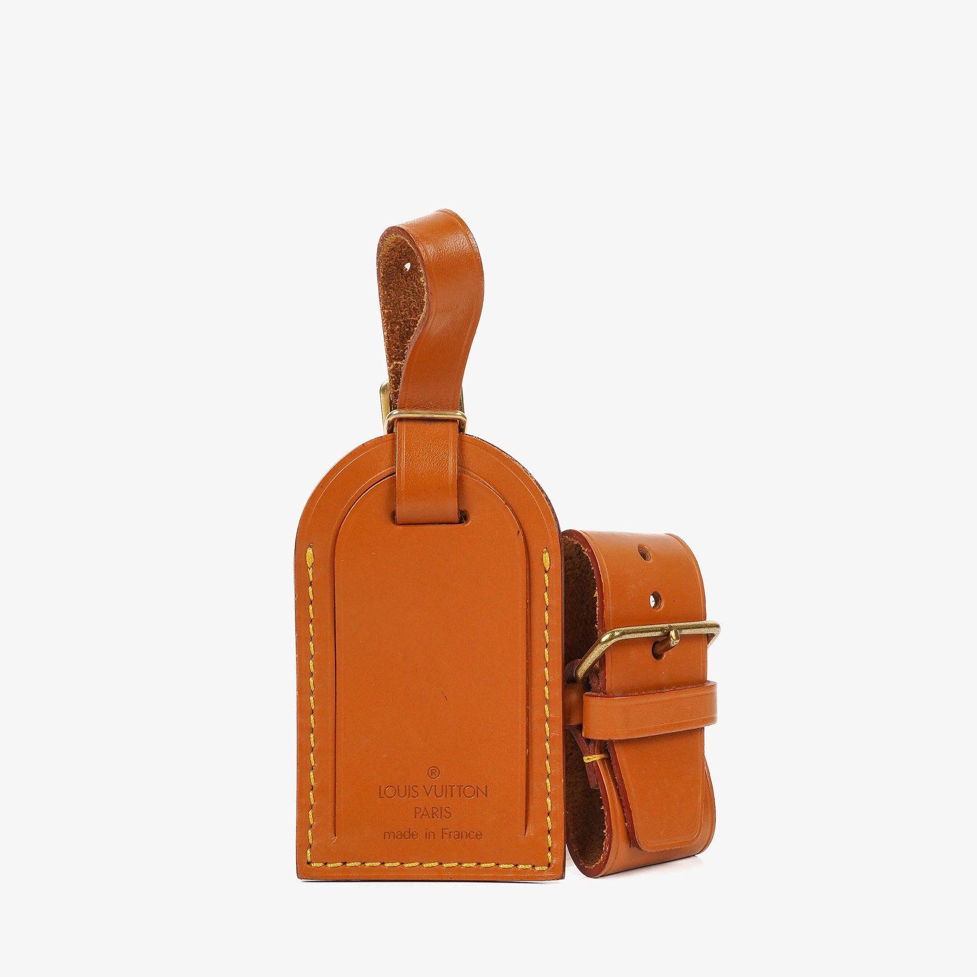 Louis Vuitton Adressanhänger und Griffhalter aus braunem Leder