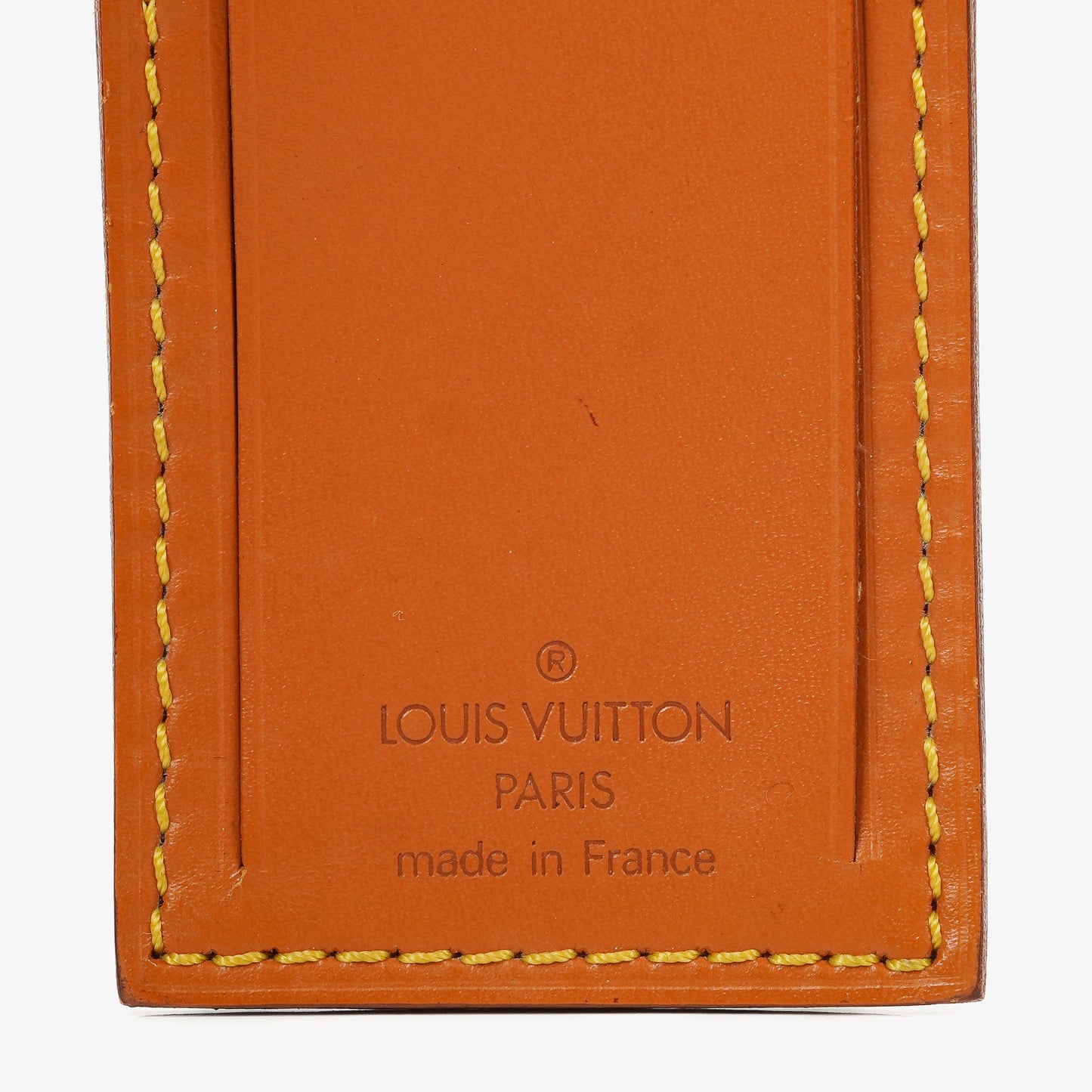 Louis Vuitton Adressanhänger und Griffhalter aus braunem Leder