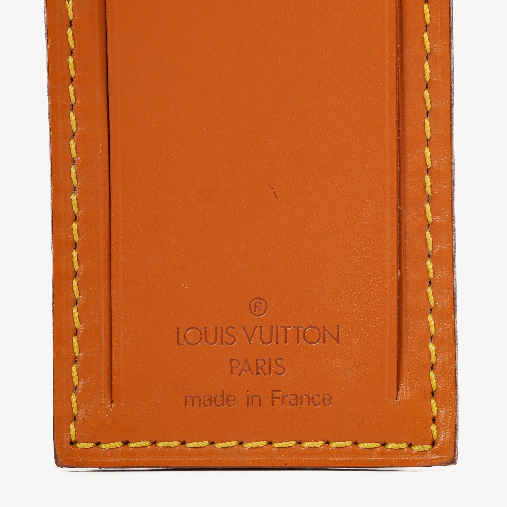 Louis Vuitton Adressanhänger und Griffhalter aus braunem Leder