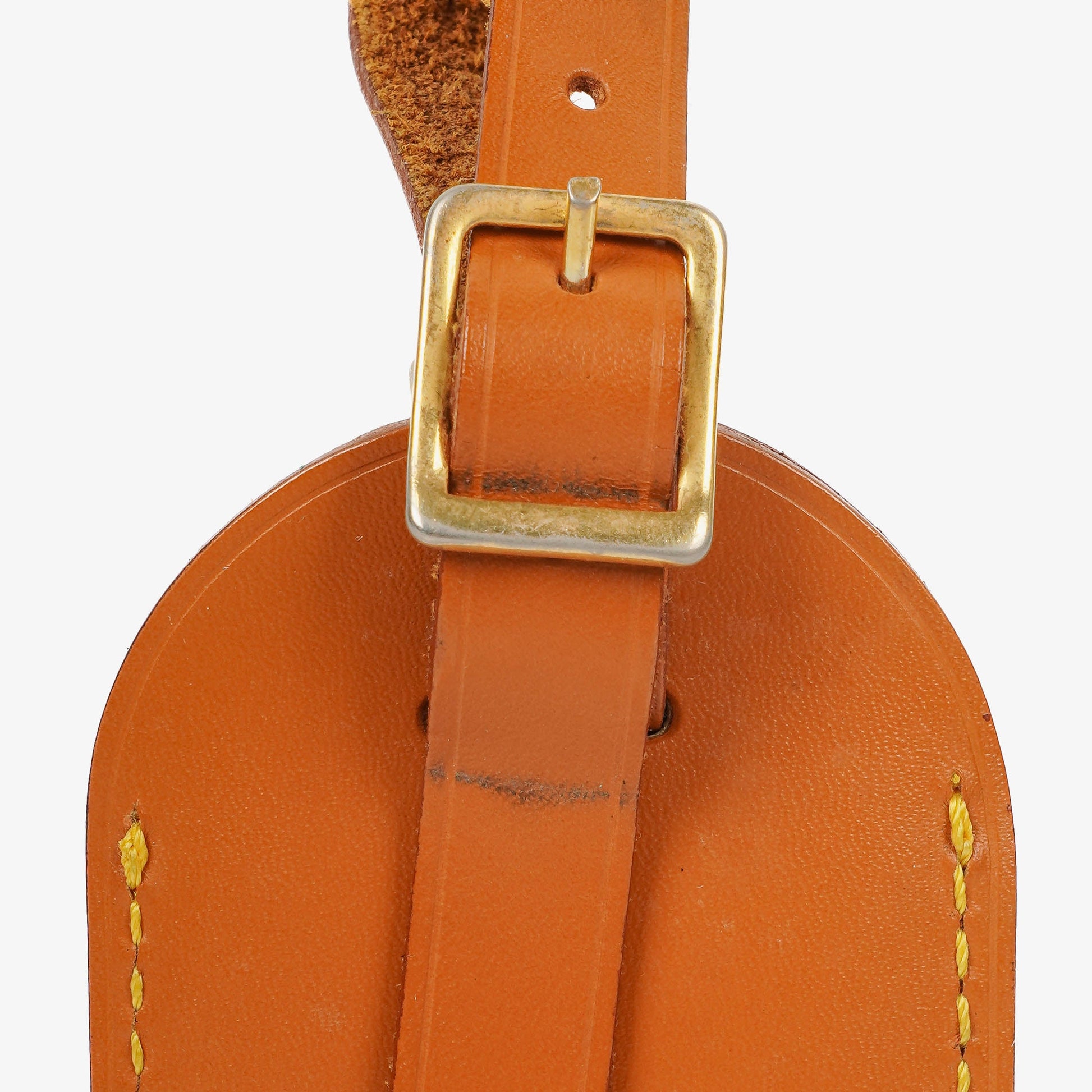 Louis Vuitton Adressanhänger und Griffhalter aus braunem Leder