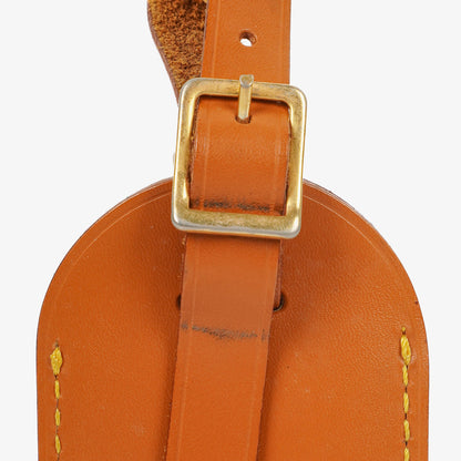 Louis Vuitton Adressanhänger und Griffhalter aus braunem Leder