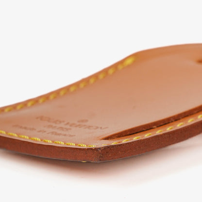 Louis Vuitton Adressanhänger und Griffhalter aus braunem Leder