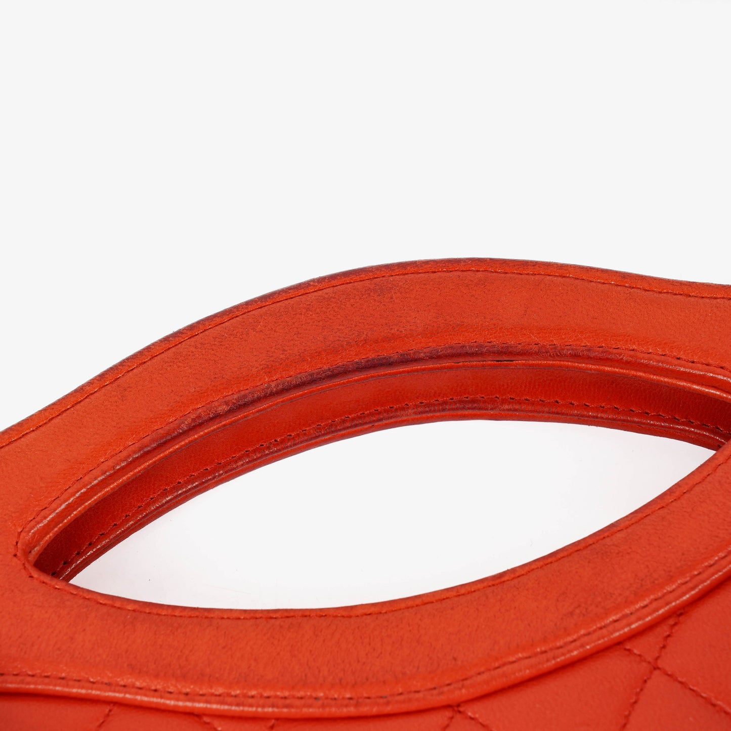 Chanel Small 31 Vintage Shopping Tote aus rotem gestepptem Lammleder