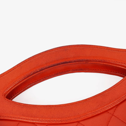 Chanel Small 31 Vintage Shopping Tote aus rotem gestepptem Lammleder