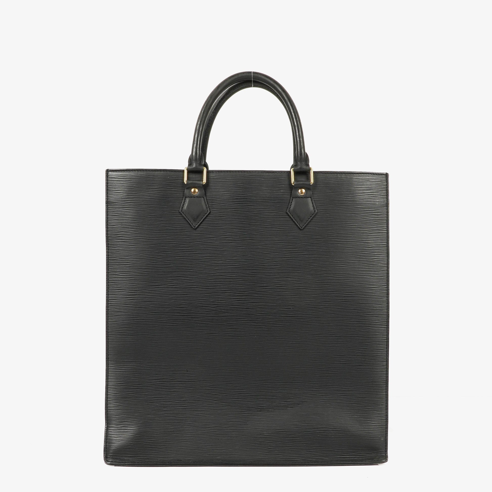 Louis Vuitton Sac Plat Tasche aus schwarzem Epi-Leder