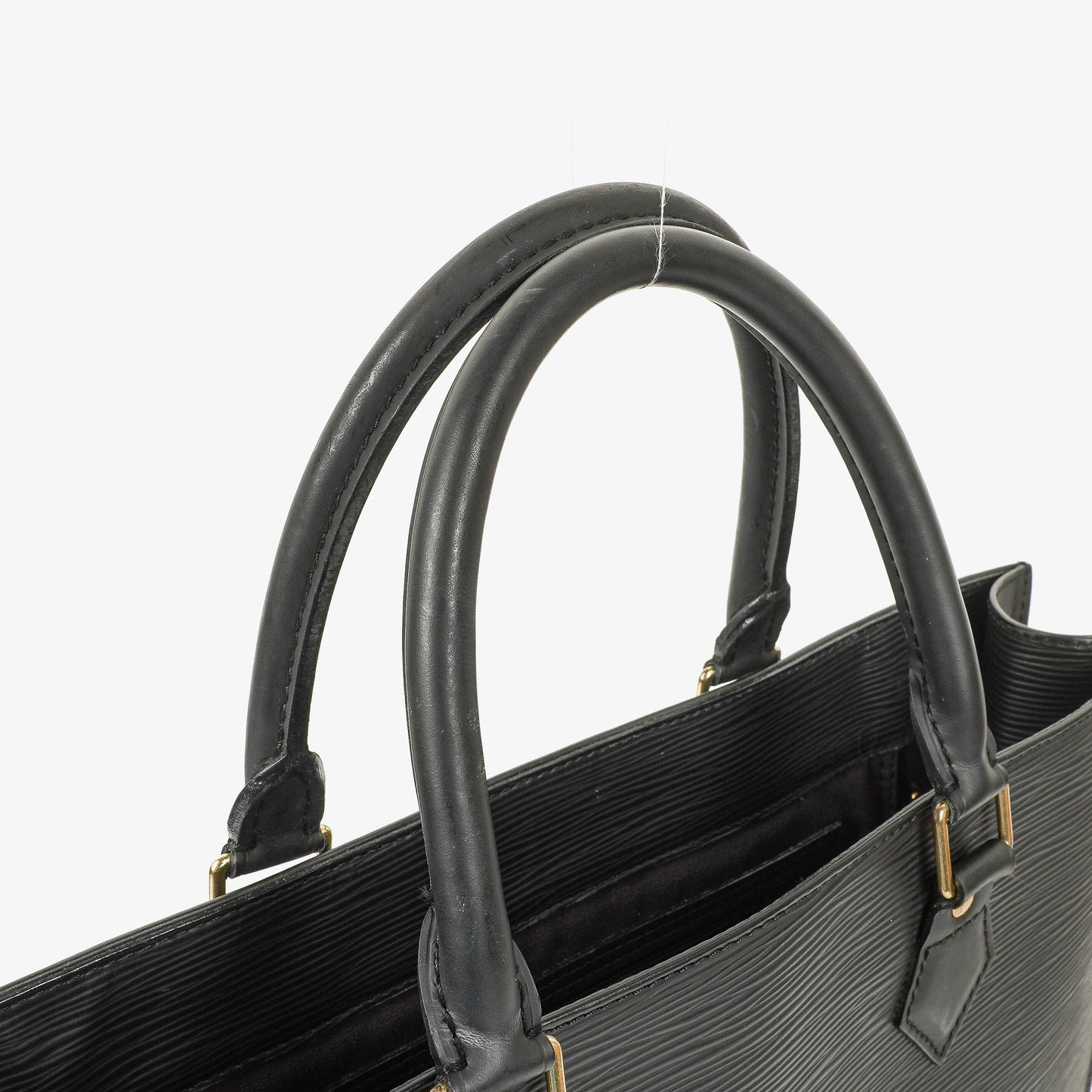 Louis Vuitton Sac Plat Tasche aus schwarzem Epi-Leder