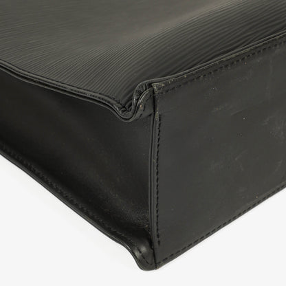 Louis Vuitton Sac Plat Tasche aus schwarzem Epi-Leder