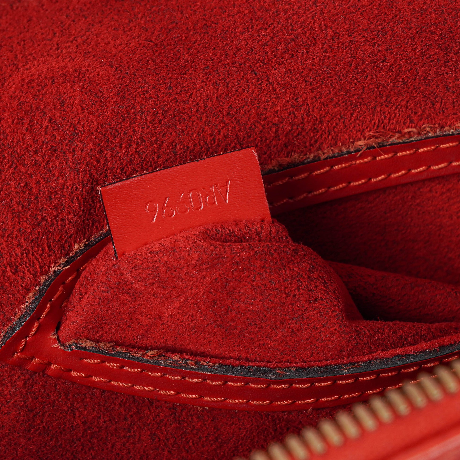 Louis Vuitton Alma PM Handtasche aus rotem Epi-Leder
