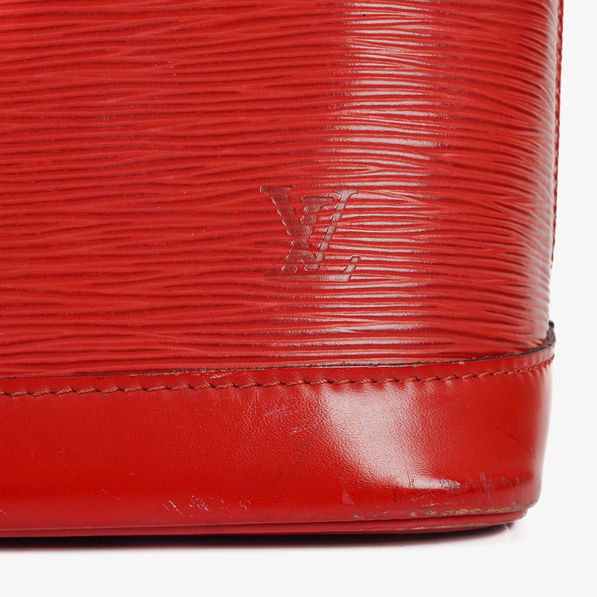 Louis Vuitton Alma PM Handtasche aus rotem Epi-Leder