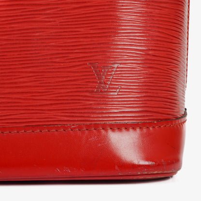 Louis Vuitton Alma PM Handtasche aus rotem Epi-Leder