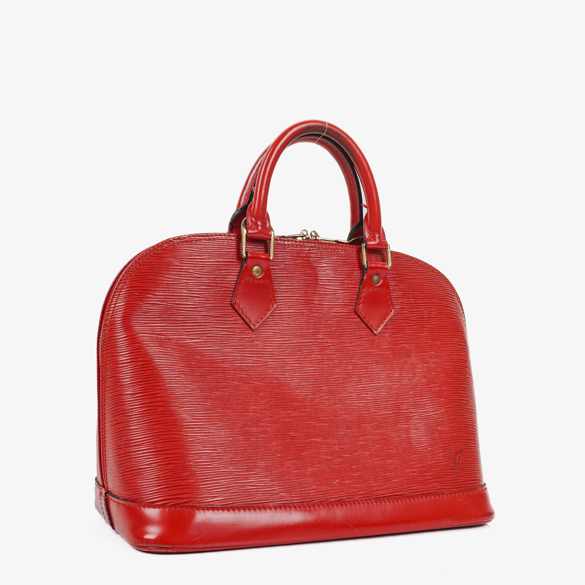 Louis Vuitton Alma PM Handtasche aus rotem Epi-Leder