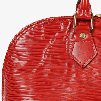 Louis Vuitton Alma PM Handtasche aus rotem Epi-Leder