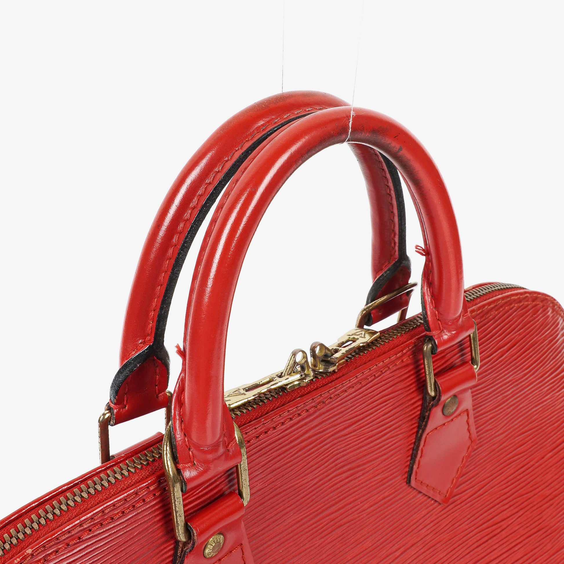Louis Vuitton Alma PM Handtasche aus rotem Epi-Leder