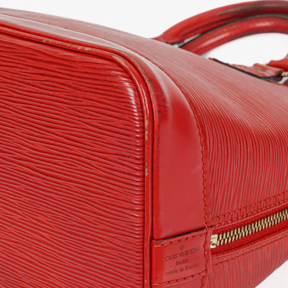 Louis Vuitton Alma PM Handtasche aus rotem Epi-Leder