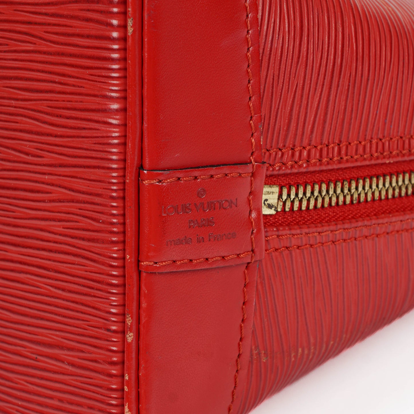 Louis Vuitton Alma PM Handtasche aus rotem Epi-Leder