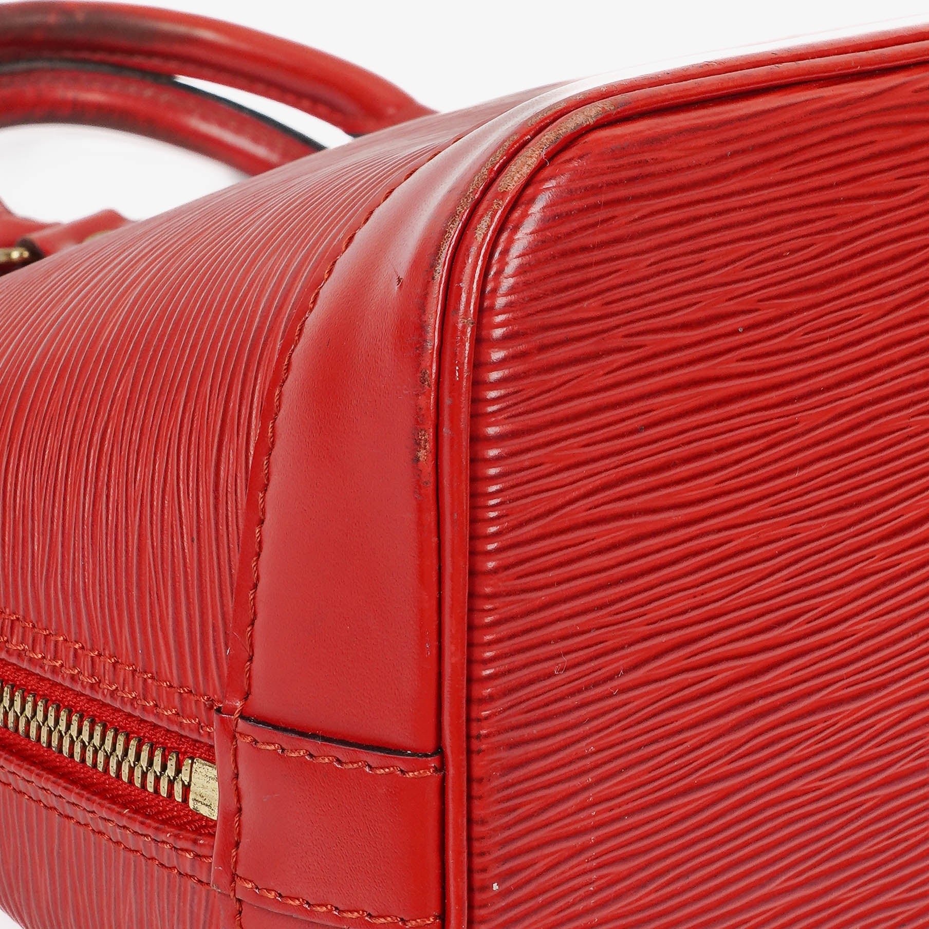 Louis Vuitton Alma PM Handtasche aus rotem Epi-Leder