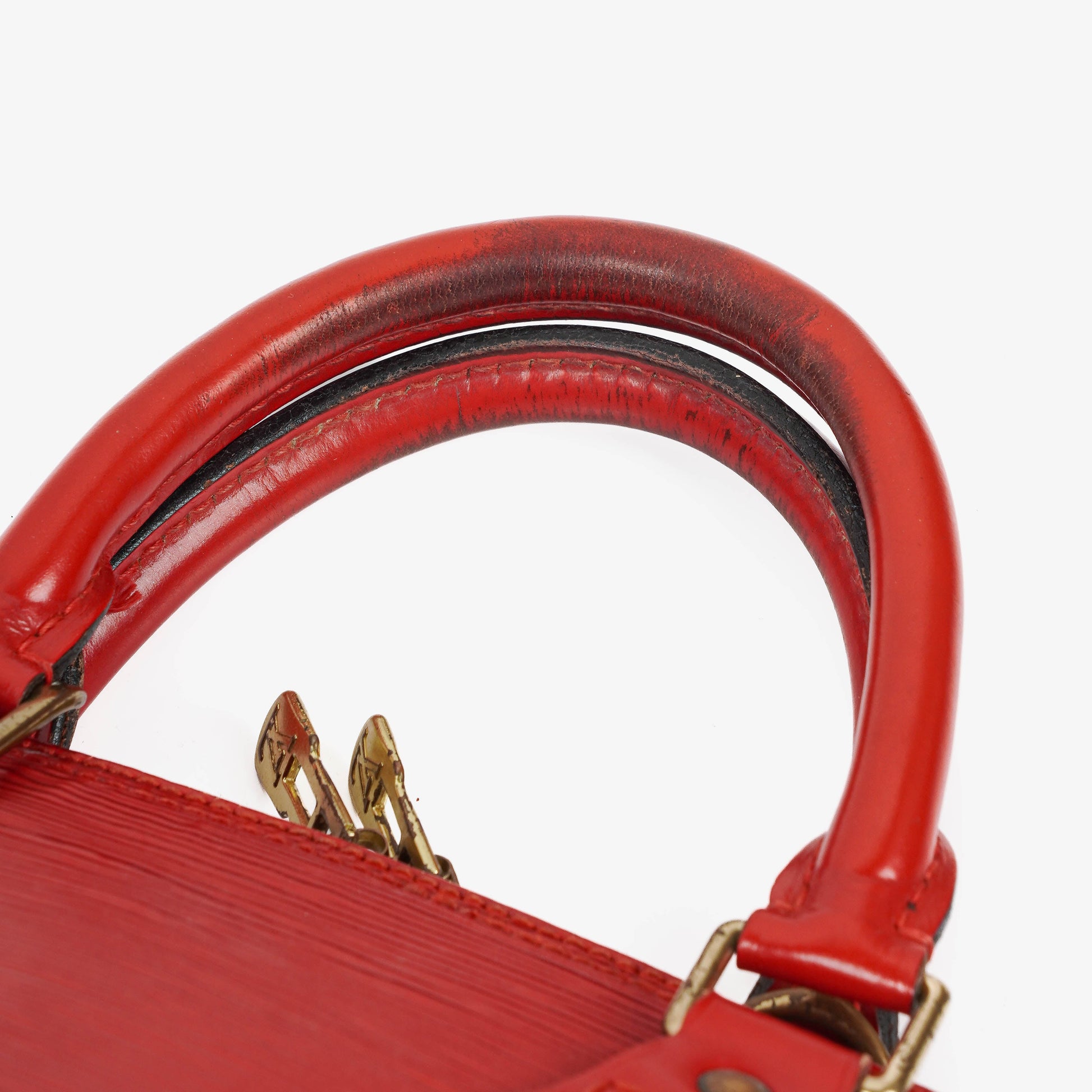 Louis Vuitton Alma PM Handtasche aus rotem Epi-Leder