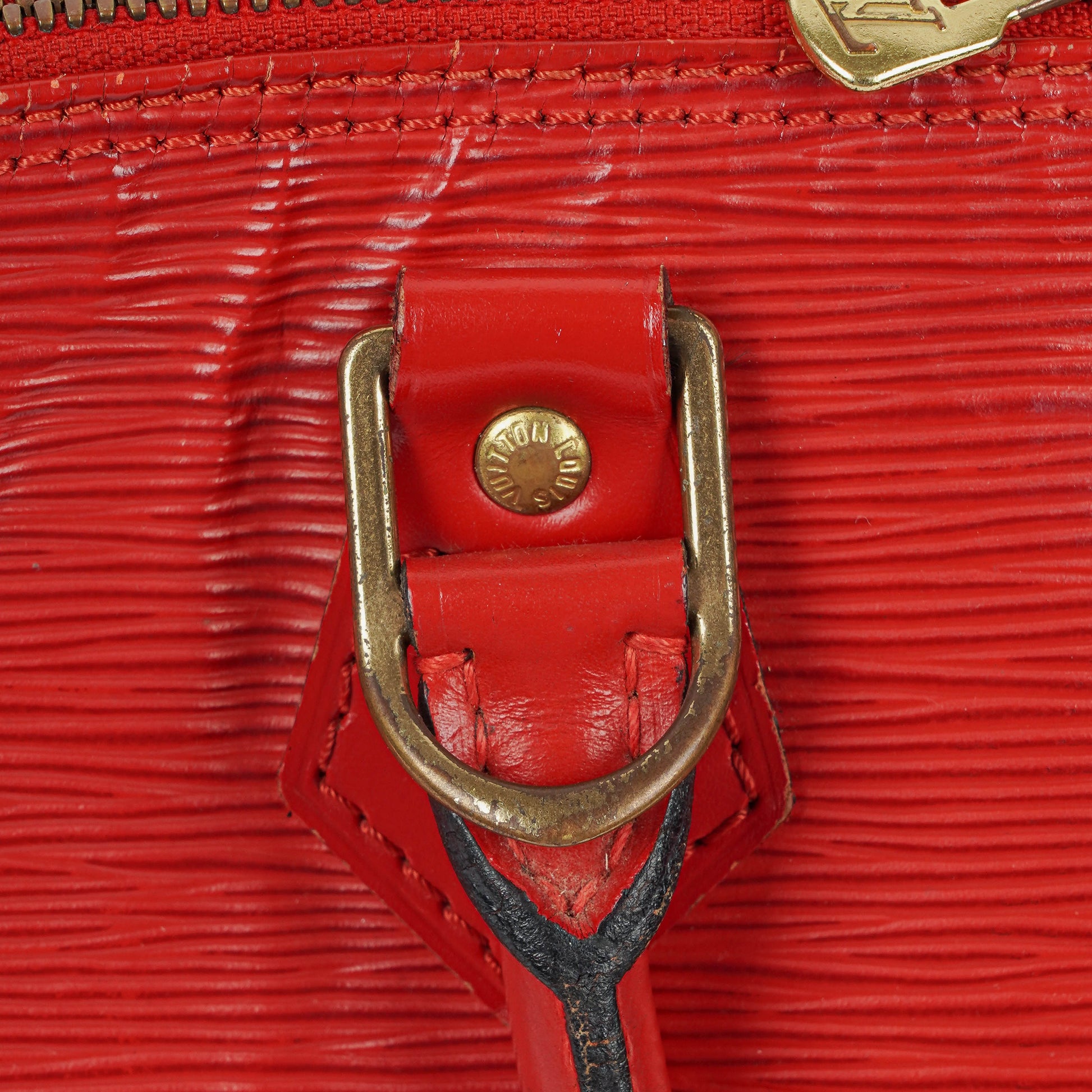 Louis Vuitton Alma PM Handtasche aus rotem Epi-Leder
