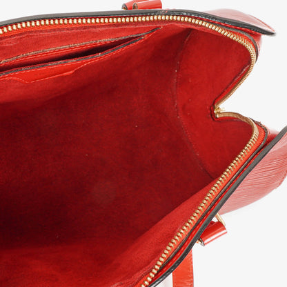 Louis Vuitton Soufflot Handtasche aus rotem Epi-Leder