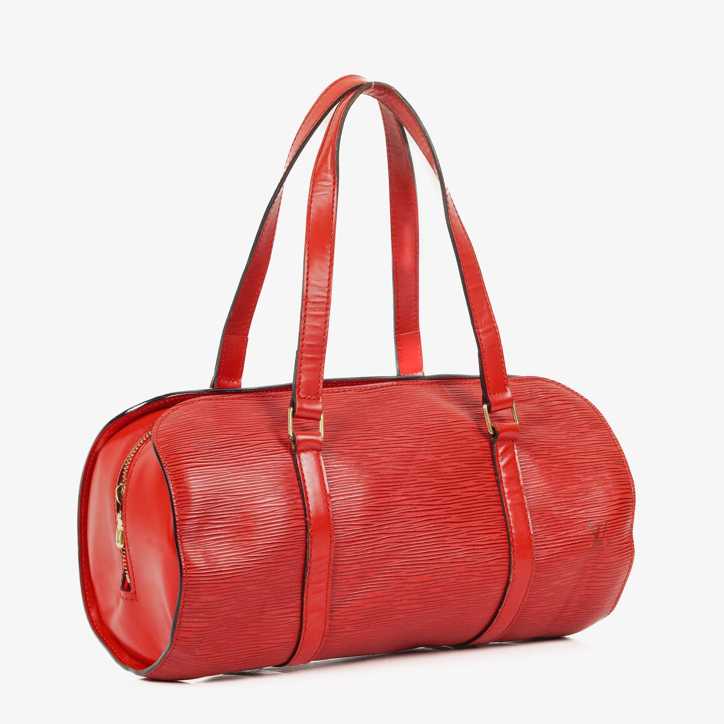 Louis Vuitton Soufflot Handtasche aus rotem Epi-Leder