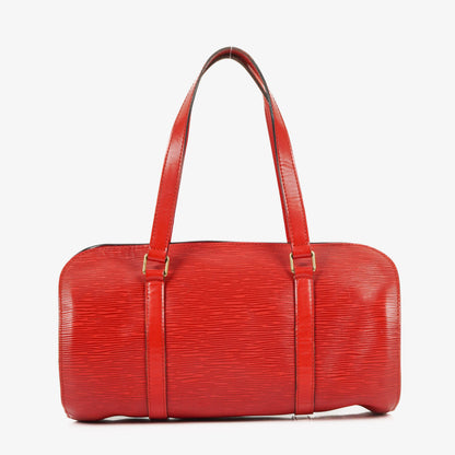 Louis Vuitton Soufflot Handtasche aus rotem Epi-Leder