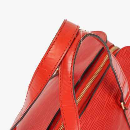 Louis Vuitton Soufflot Handtasche aus rotem Epi-Leder