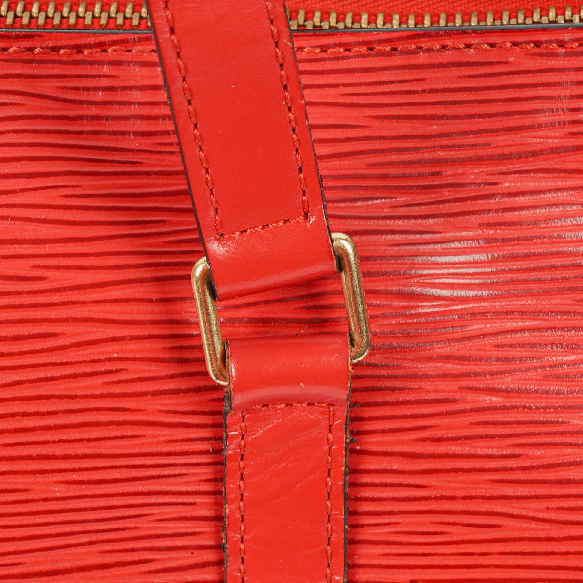 Louis Vuitton Soufflot Handtasche aus rotem Epi-Leder