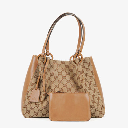 Gucci GG Canvas Tote Bag in Beige