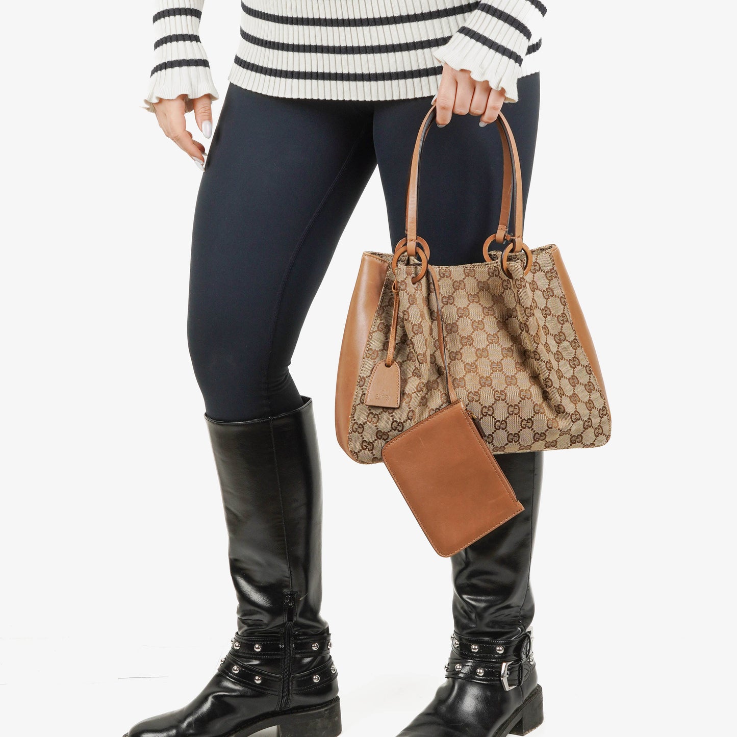 Gucci GG Canvas Tote Bag in Beige