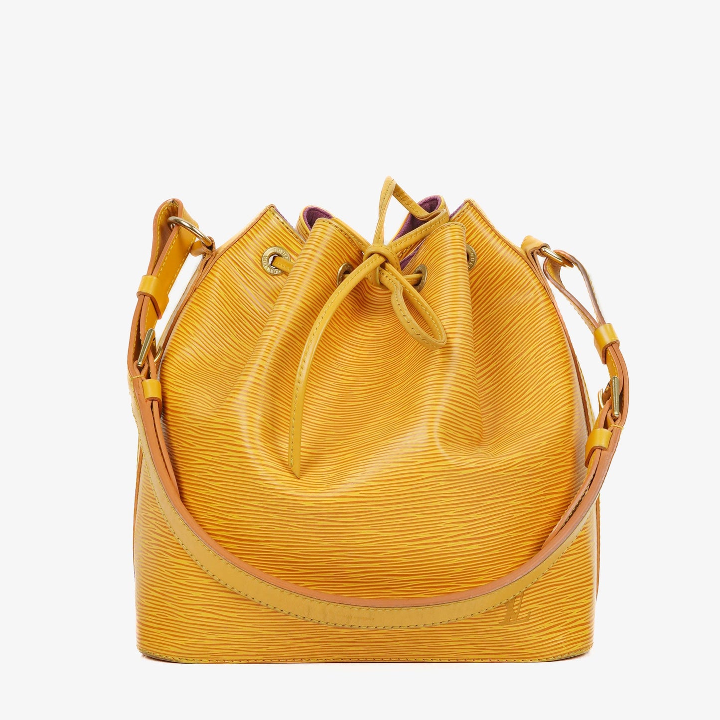 Louis Vuitton Petit Noe Schultertasche aus gelbem Epi Leder