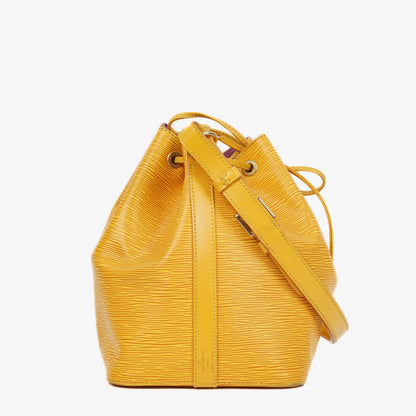 Louis Vuitton Petit Noe Schultertasche aus gelbem Epi Leder