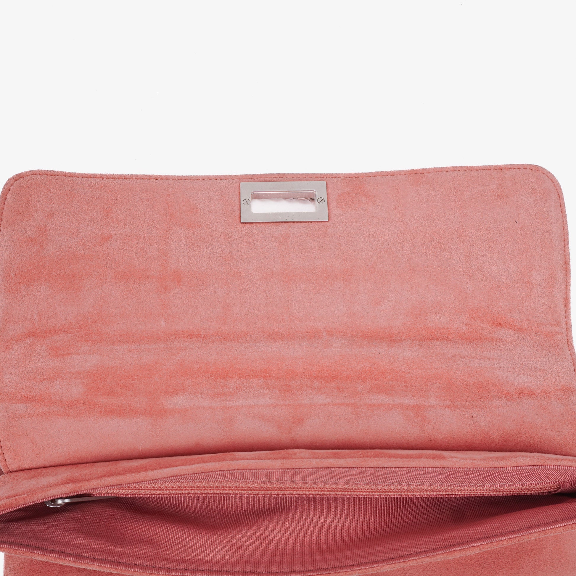 Chanel Chocolate Bar Mademoiselle Flap Tasche aus rosa Wildleder