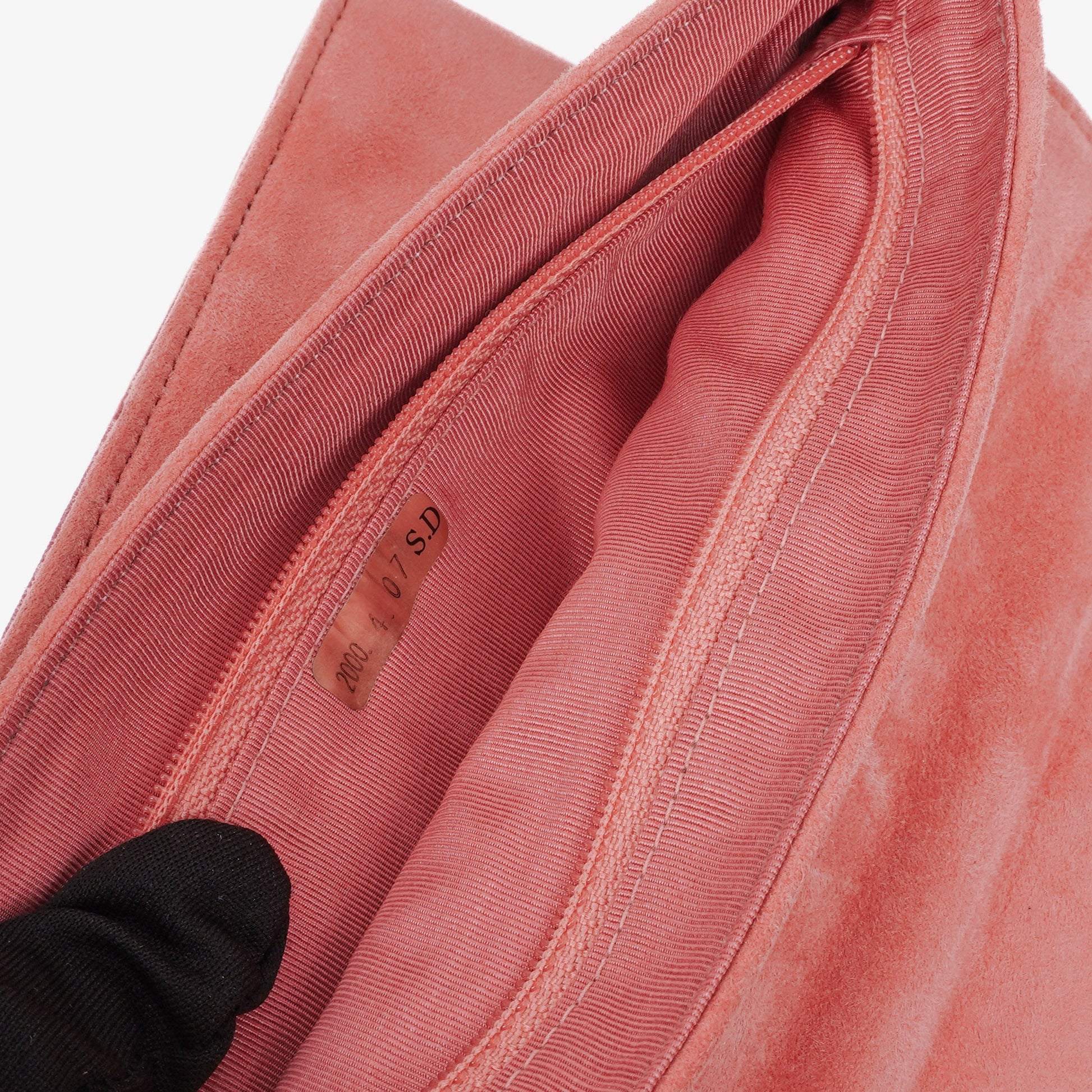 Chanel Chocolate Bar Mademoiselle Flap Tasche aus rosa Wildleder