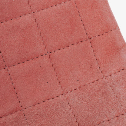 Chanel Chocolate Bar Mademoiselle Flap Tasche aus rosa Wildleder
