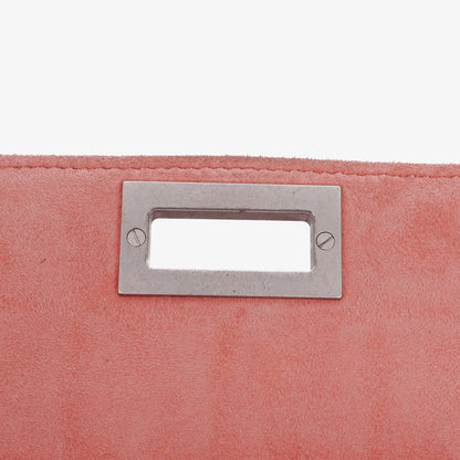 Chanel Chocolate Bar Mademoiselle Flap Tasche aus rosa Wildleder