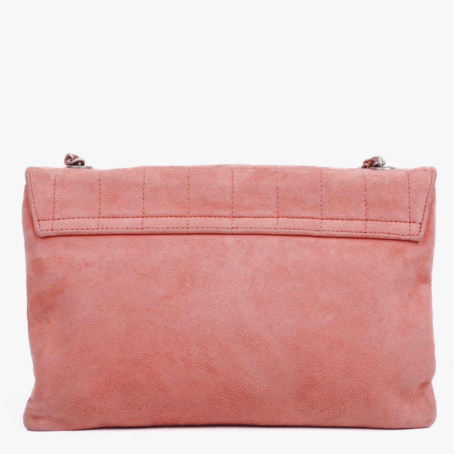 Chanel Chocolate Bar Mademoiselle Flap Tasche aus rosa Wildleder