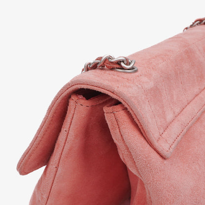 Chanel Chocolate Bar Mademoiselle Flap Tasche aus rosa Wildleder