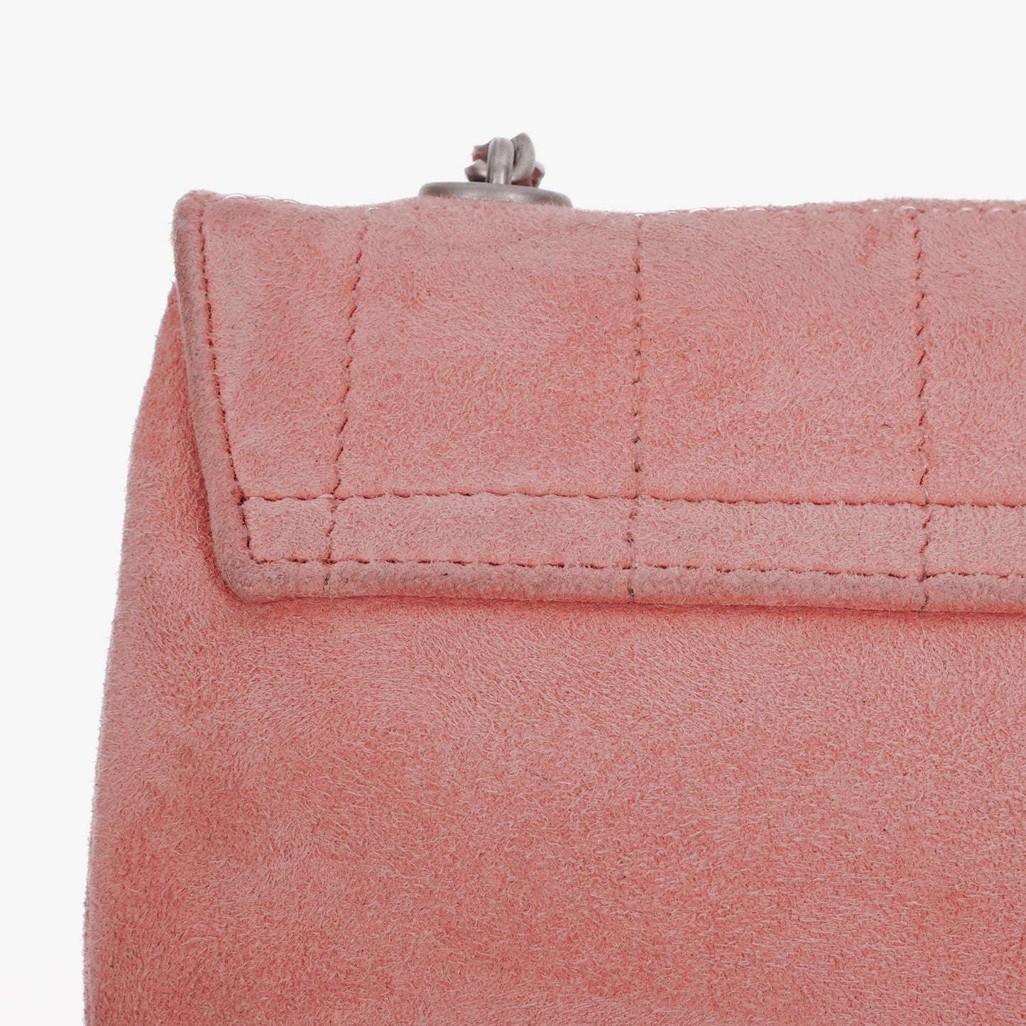 Chanel Chocolate Bar Mademoiselle Flap Tasche aus rosa Wildleder