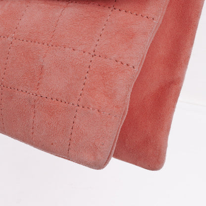 Chanel Chocolate Bar Mademoiselle Flap Tasche aus rosa Wildleder