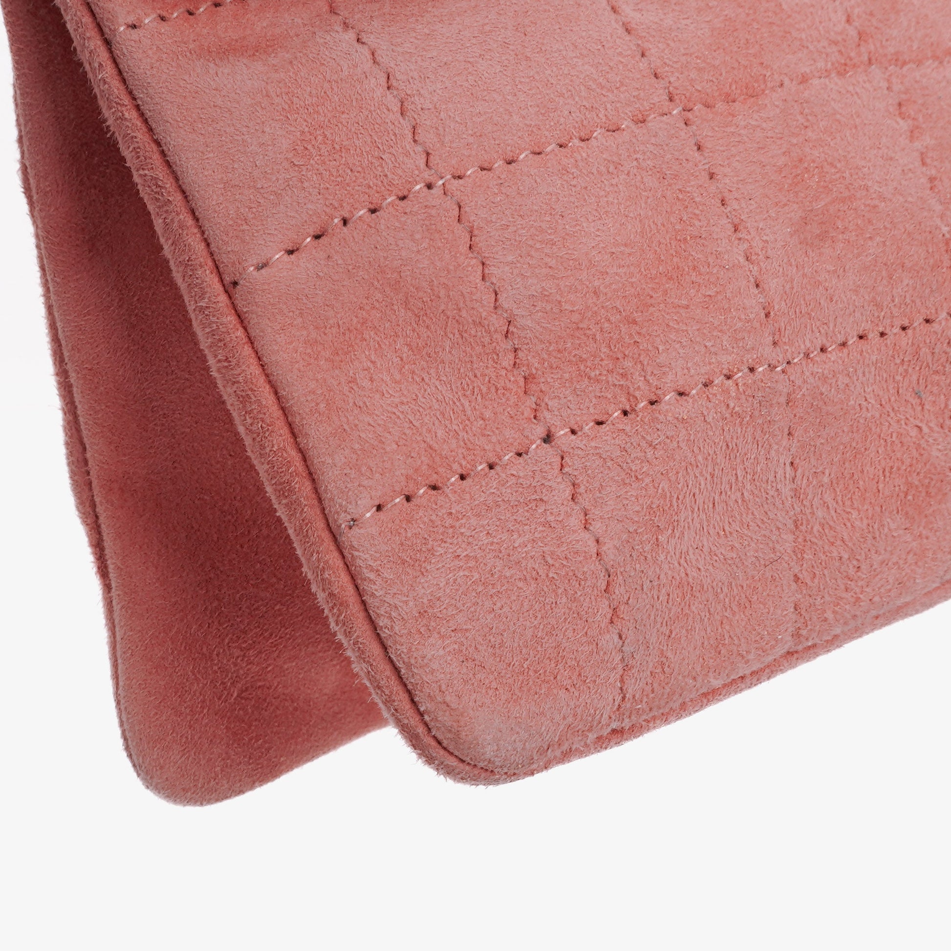 Chanel Chocolate Bar Mademoiselle Flap Tasche aus rosa Wildleder