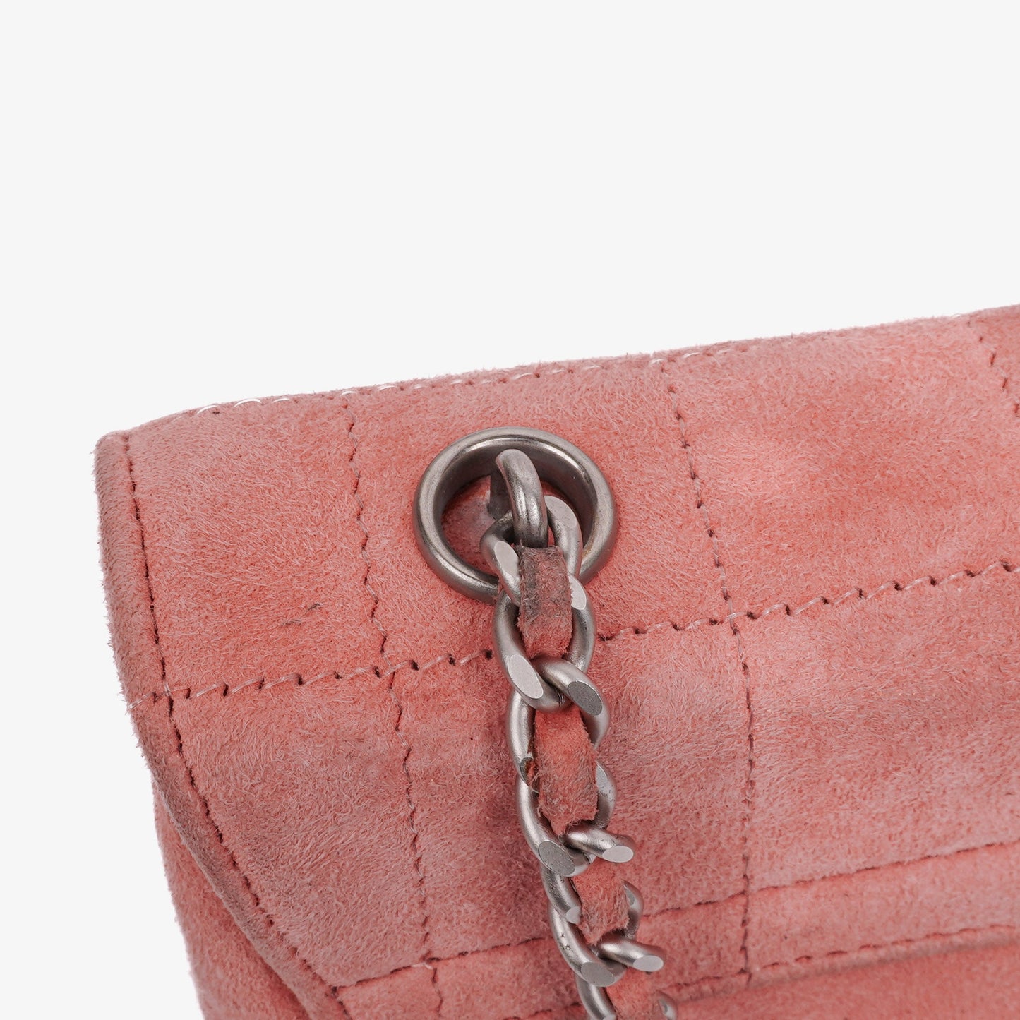 Chanel Chocolate Bar Mademoiselle Flap Tasche aus rosa Wildleder