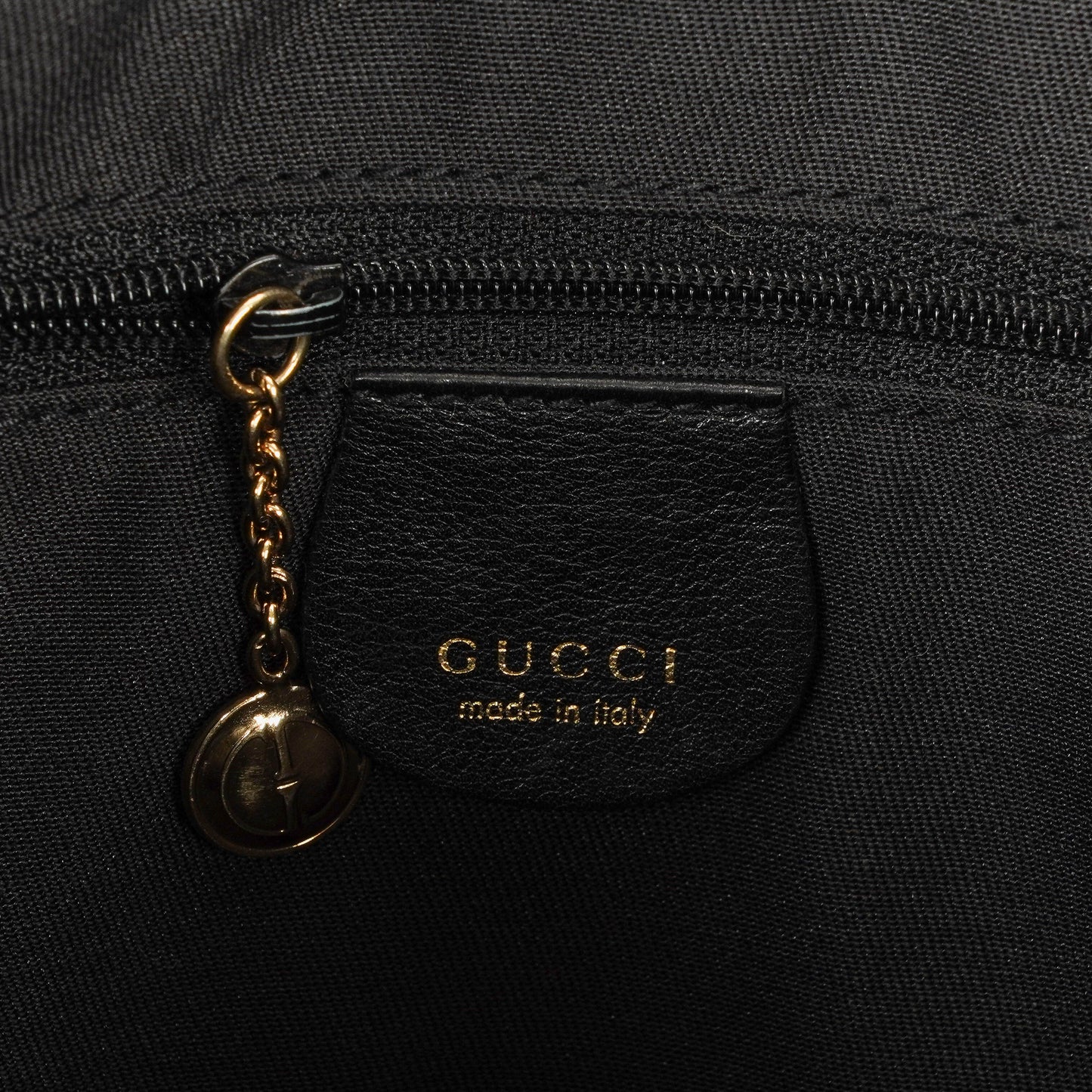 Gucci Bamboo Top Handle Hobo-Tasche aus schwarzem Leder