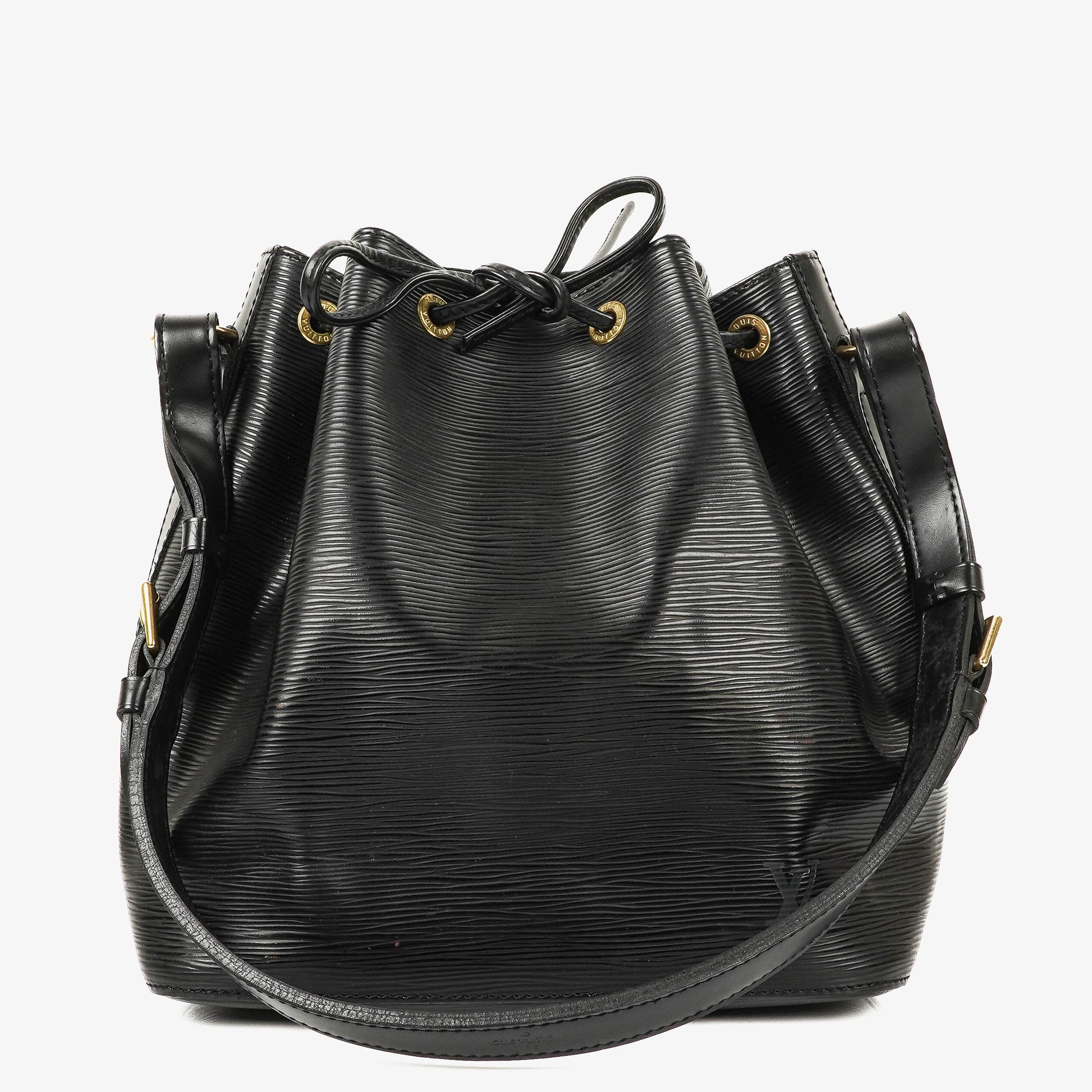 Louis Vuitton Petit Noe Schultertasche aus schwarzem Epi Leder