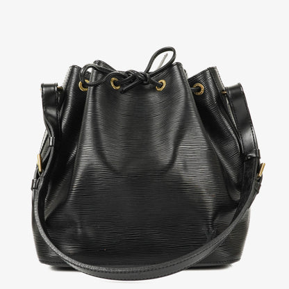 Louis Vuitton Petit Noe Schultertasche aus schwarzem Epi Leder