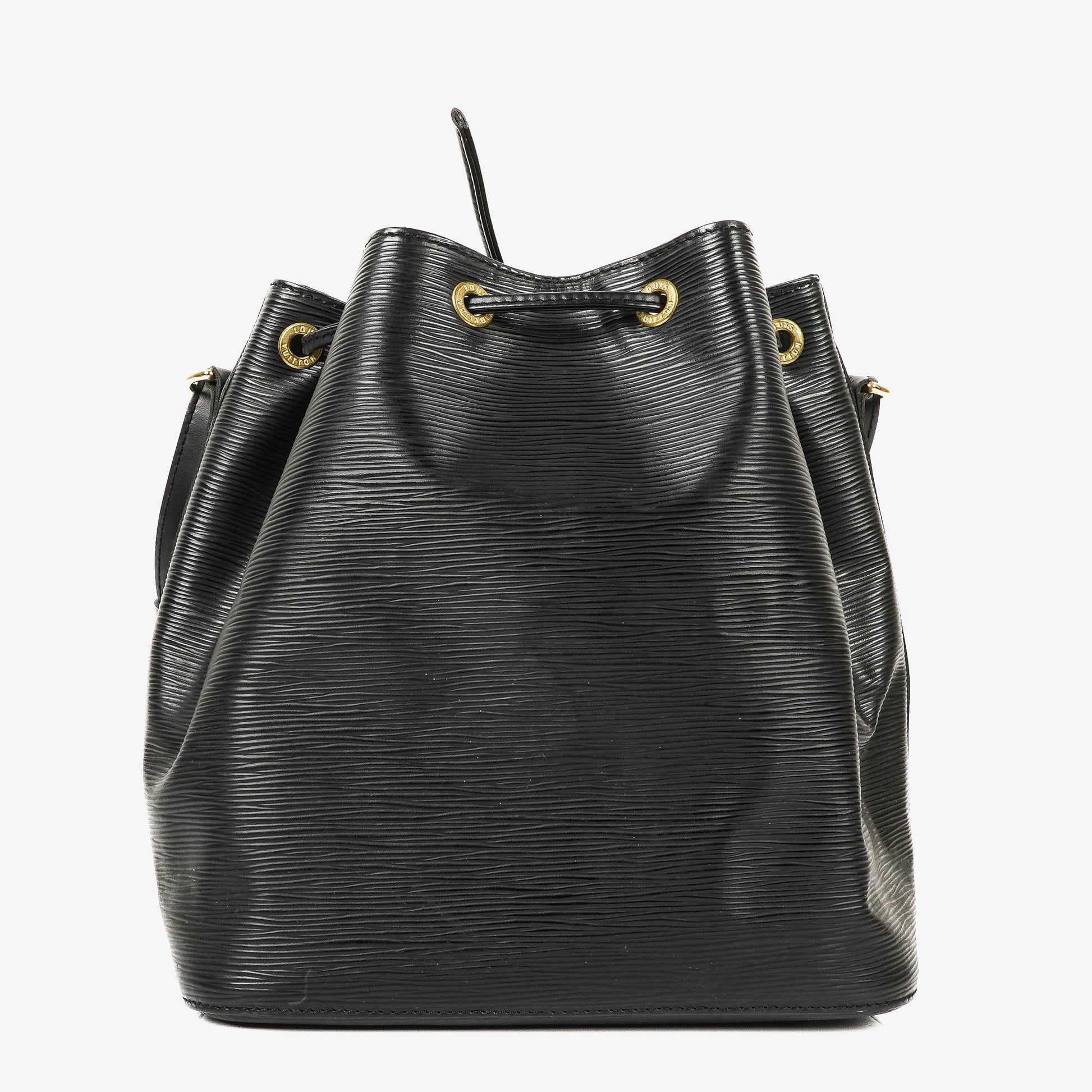 Louis Vuitton Petit Noe Schultertasche aus schwarzem Epi Leder